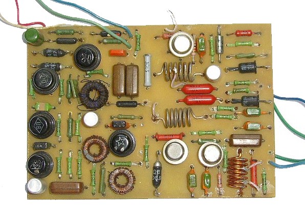 Плата управления с золотосодержащими деталями СССР